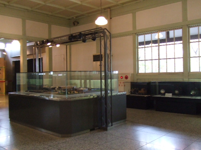 資料展示館(旧二条駅舎)内の写真